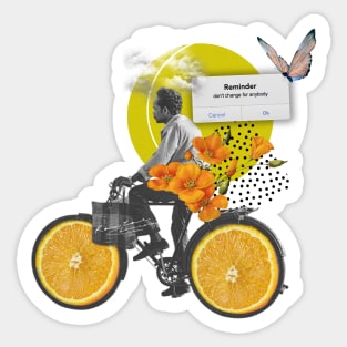 Oranges wheel Sticker